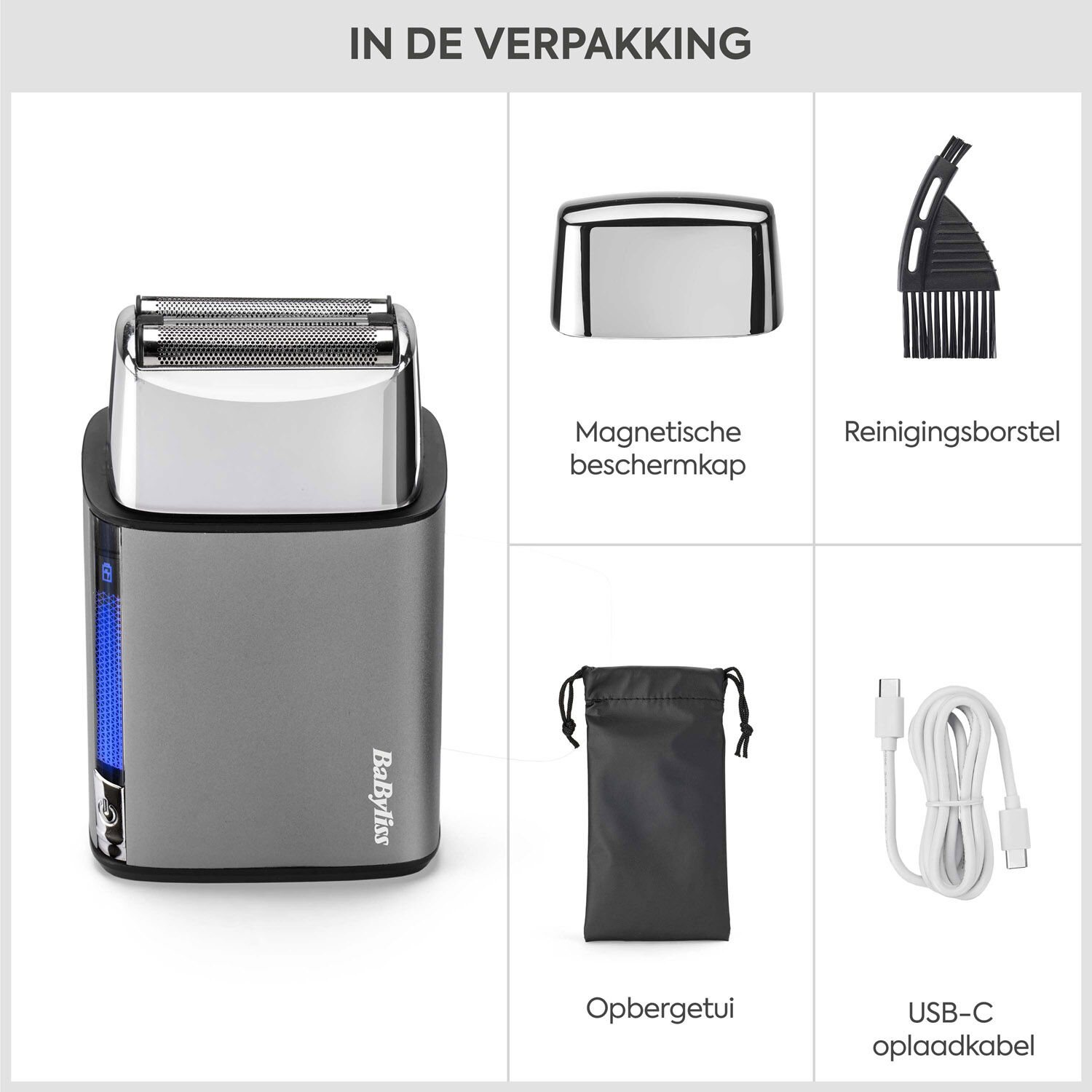 Super-X Metal Series Scheerapparaat met dubbele scheerfolie (Zilver)